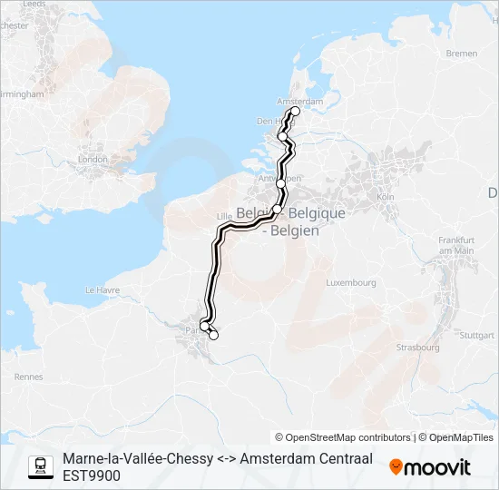 EUROSTAR  Line Map