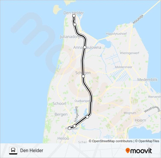 SNELBUS IPV TREIN Bus Line Map