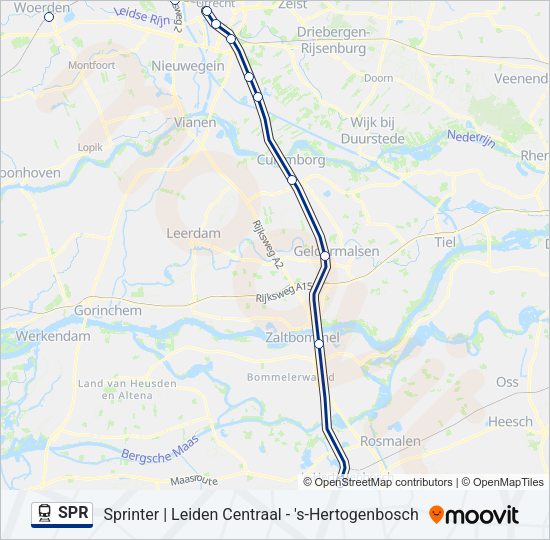 SPR Train Line Map
