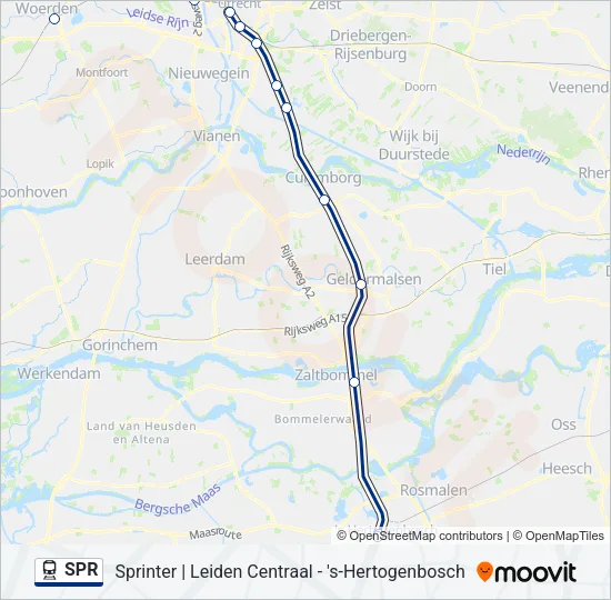 SPR Train Line Map