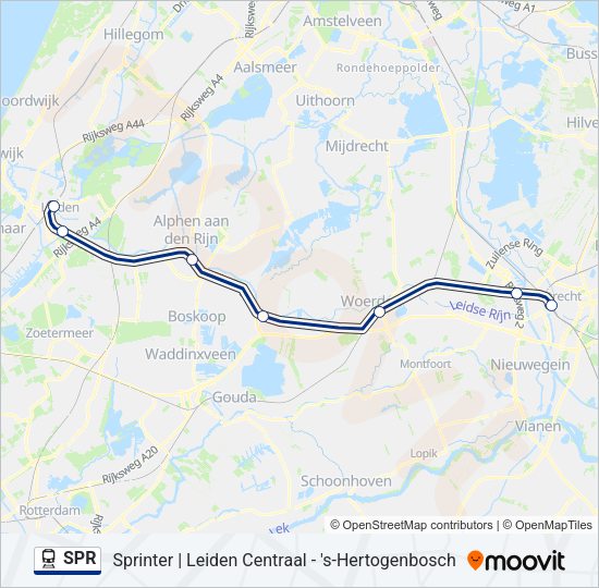 SPR Train Line Map