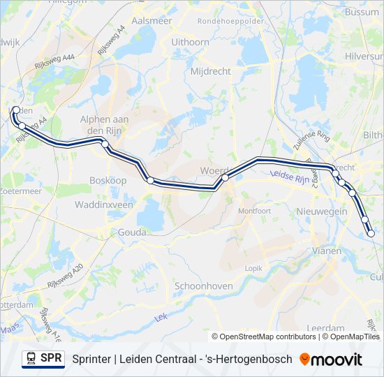 SPR Train Line Map