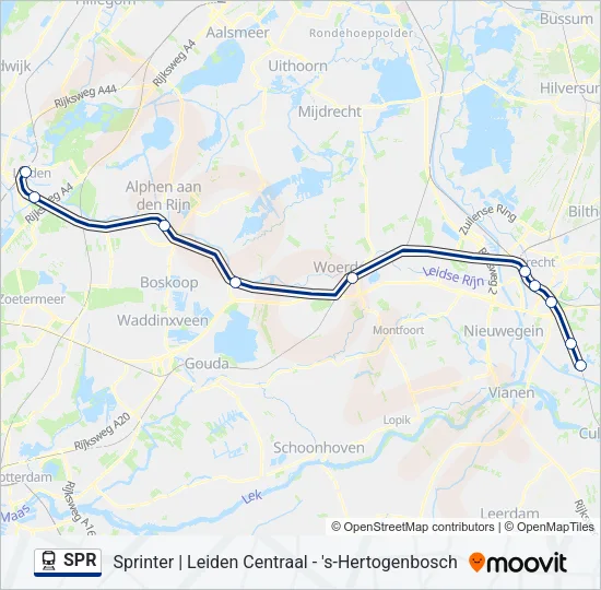 SPR Train Line Map