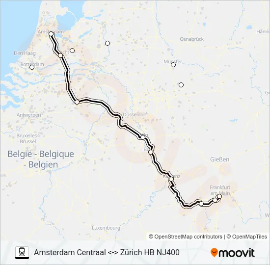 NIGHTJET  Line Map