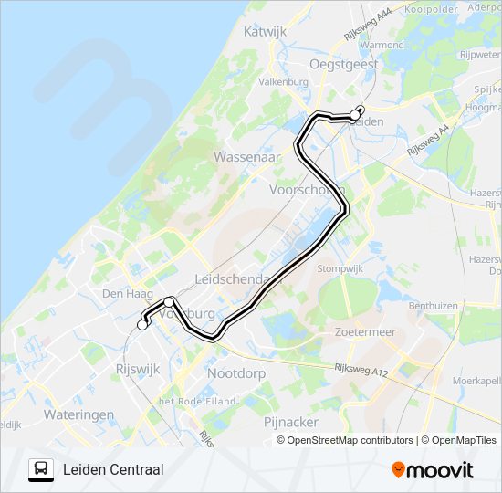 SNELBUS IPV TREIN Bus Line Map