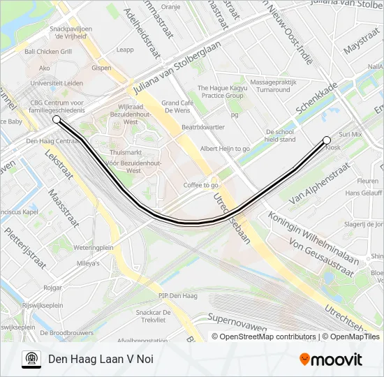 METRO IPV TREIN Metro Line Map