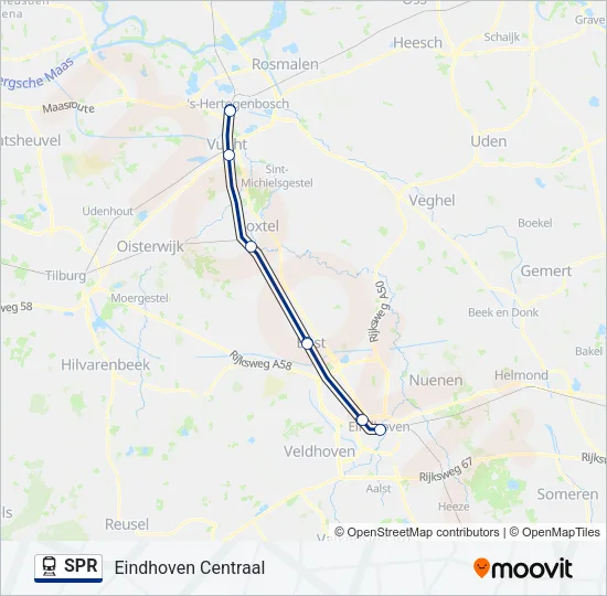 SPR Train Line Map
