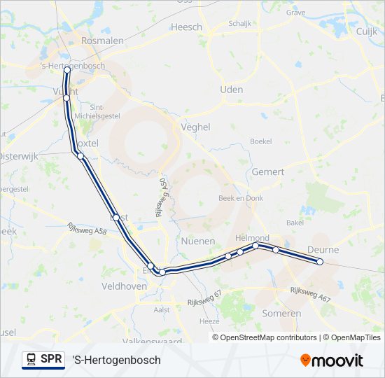 SPR Train Line Map
