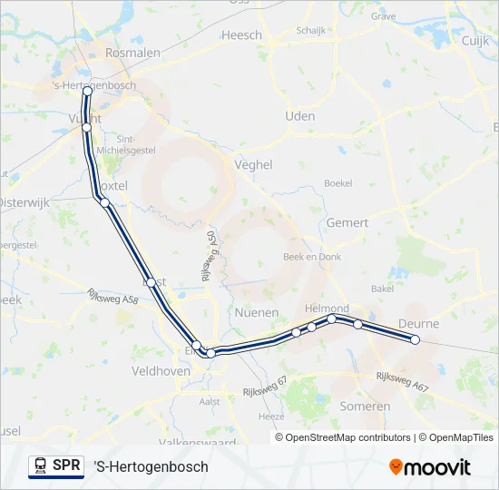 SPR Train Line Map