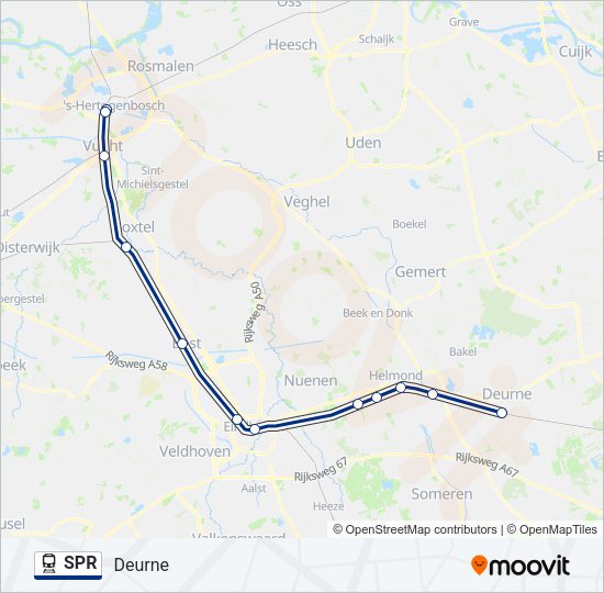 SPR Train Line Map