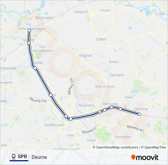 SPR Train Line Map