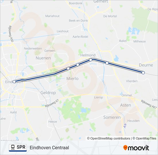 SPR Train Line Map