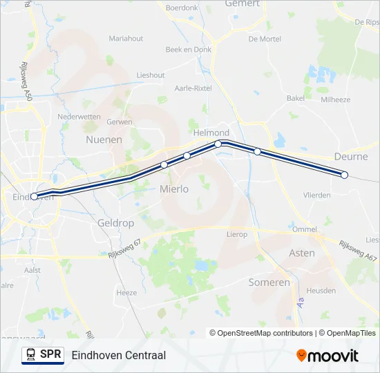SPR Train Line Map