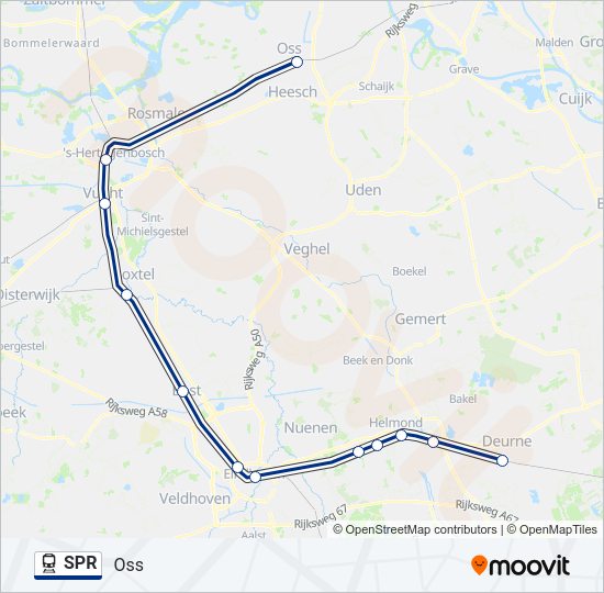 SPR Train Line Map