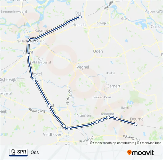 SPR Train Line Map