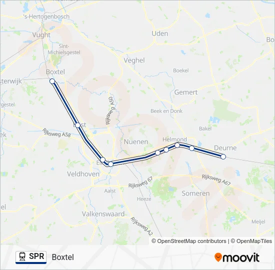 SPR Train Line Map