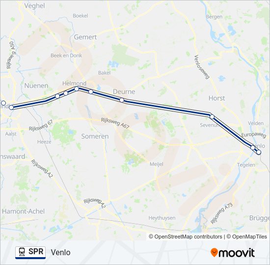 SPR Train Line Map