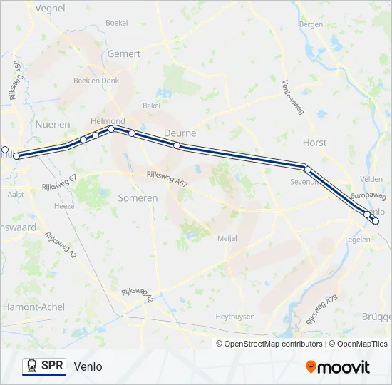 Bahnlinie SPR Karte