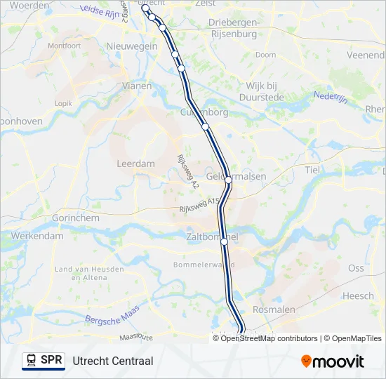 SPR Train Line Map