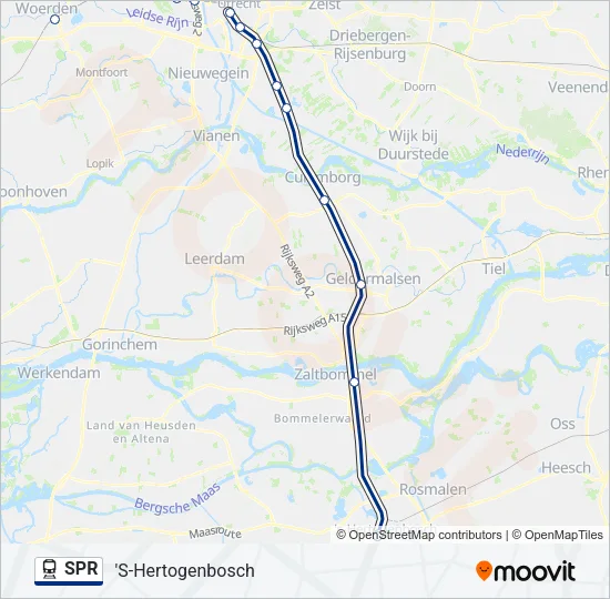 SPR Train Line Map