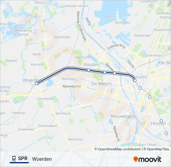 Trein SPR lijnkaart