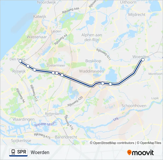 SPR Train Line Map
