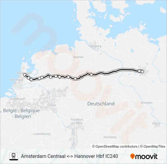 INTERCITY  Line Map