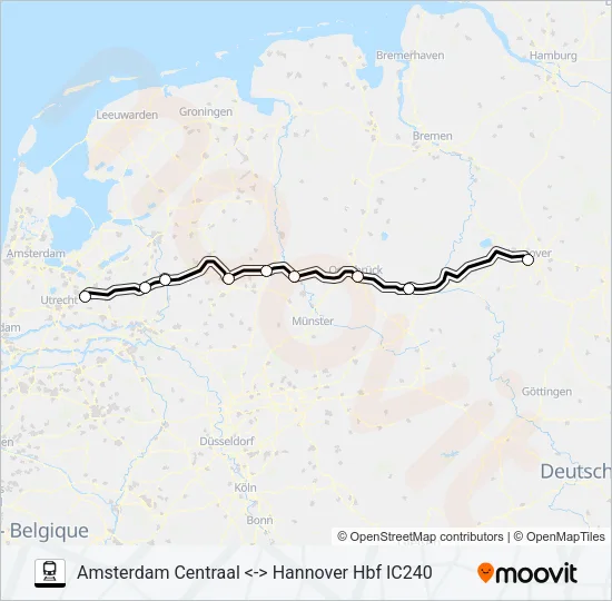 INTERCITY  Line Map
