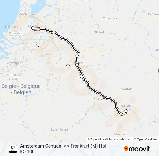 ICE INTERNATIONAL  Line Map