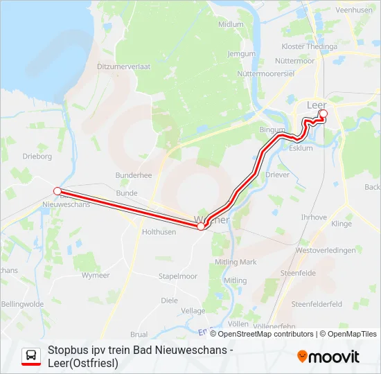 STOPBUS IPV TREIN  Line Map