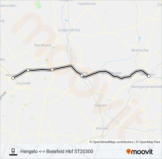 STOPTREIN RB61 Train Line Map