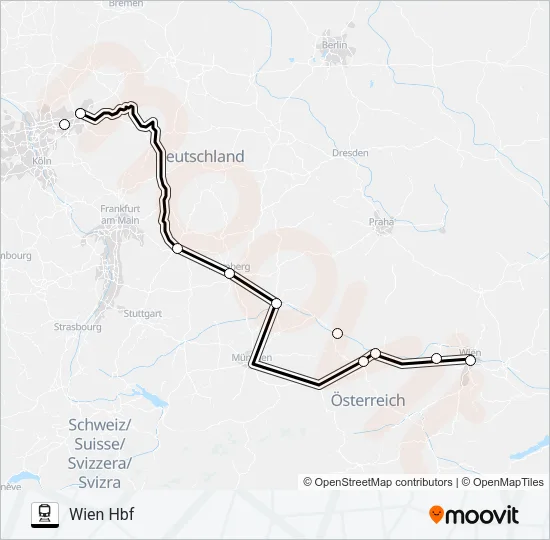 NIGHTJET  Line Map