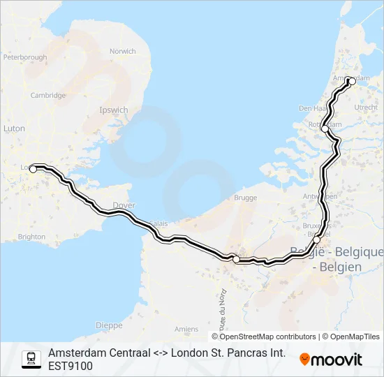 EUROSTAR  Line Map