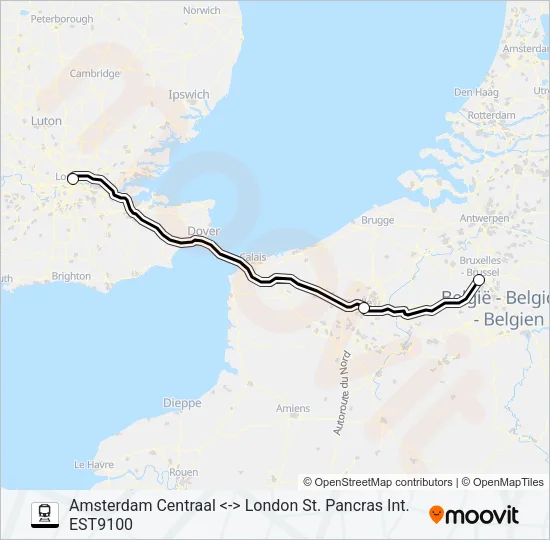 EUROSTAR  Line Map
