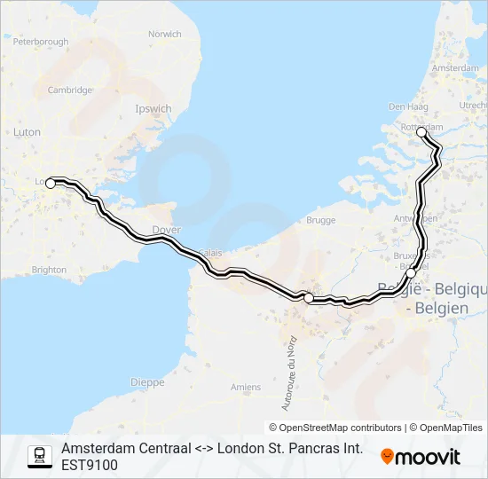 EUROSTAR  Line Map