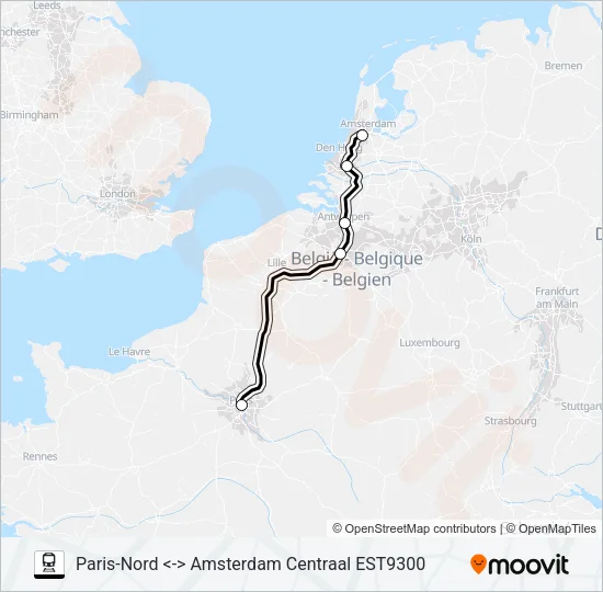 EUROSTAR  Line Map
