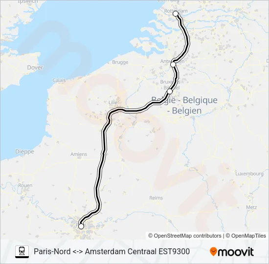 EUROSTAR  Line Map