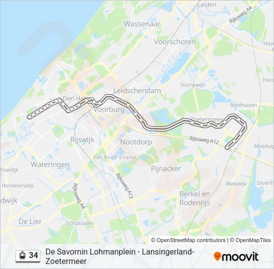 34 Light Rail Line Map
