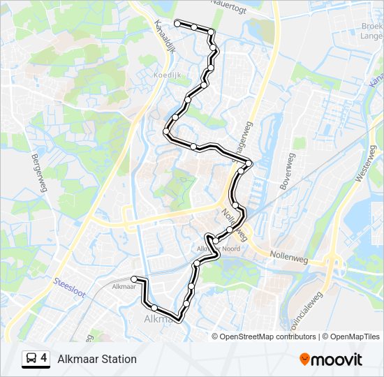 4 Bus Line Map