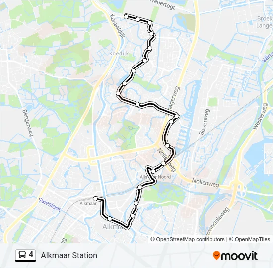 4 Bus Line Map