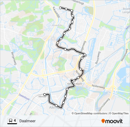 4 Bus Line Map