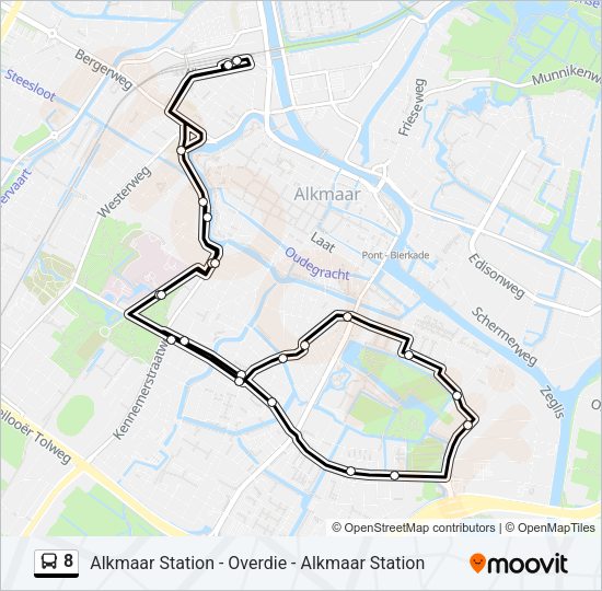 8 Bus Line Map