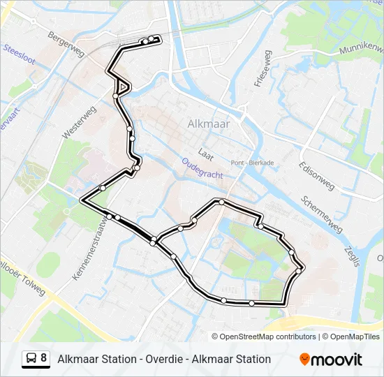 8 Bus Line Map
