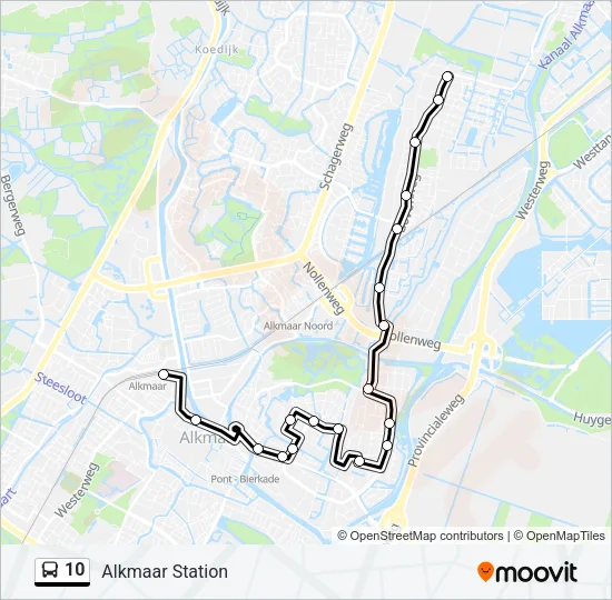 10 Bus Line Map