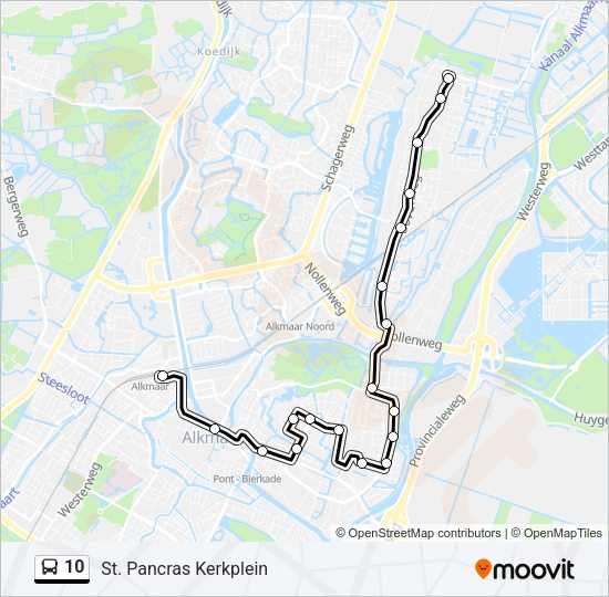 10 Bus Line Map