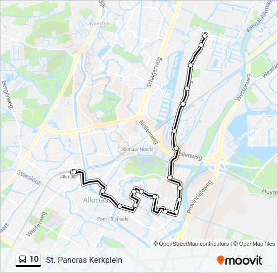 10 Bus Line Map