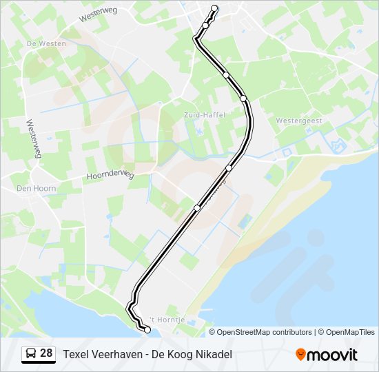 28 Bus Line Map