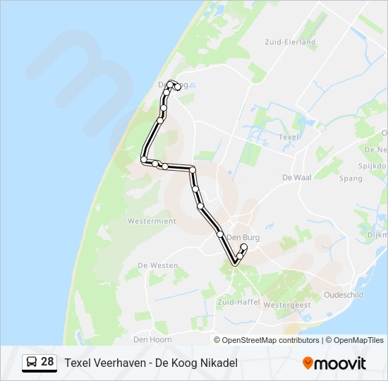 28 Bus Line Map