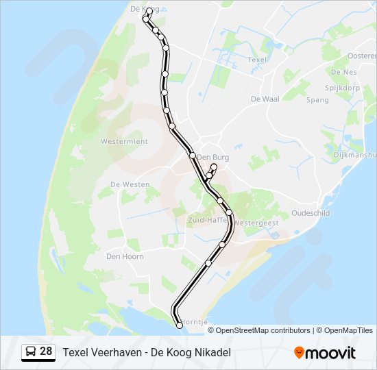 28 Bus Line Map