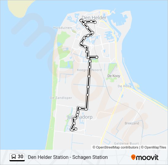 30 Bus Line Map